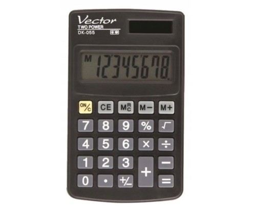 Vector Kalkulator kieszonkowy DK-055, czarny - 2705705
