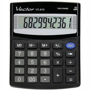 Vector Kalkulator biurowy VC-810 czarny