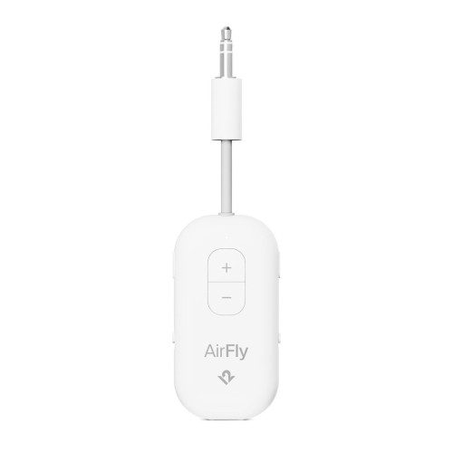 Twelve South AirFly Pro 2 - adapter Bluetooth do wejścia 3,5mm jack kompatybilny z AirPods i innymi słuchawkami Bluetooth, do 2 par słuchawek jednocześnie oraz z AUX IN (white) - 2706807