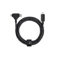 Native Union Belt Cable Duo Pro 240W - kabel USB-C - USB-C / lightning, 2,4 m (cosmos) - 2706843