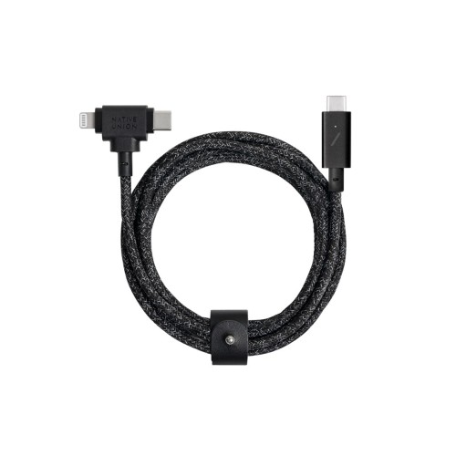 Native Union Belt Cable Duo Pro 240W - kabel USB-C - USB-C / lightning, 2,4 m (cosmos) - 2706843