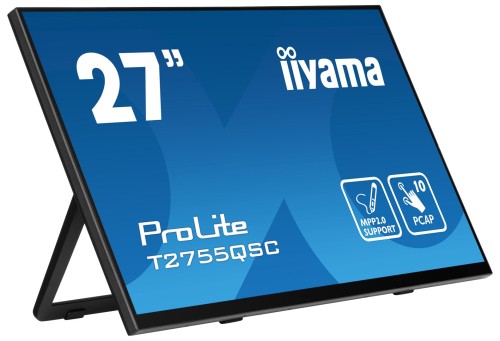 Monitor IIYAMA T2755QSC-B1 27inch LCD Dotykowy Pojemnościowy Bezramkowy Ekran dotykowy 2560x1440 panel IPS - 2710429