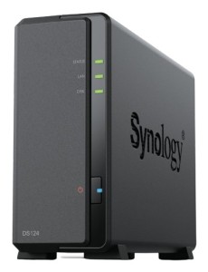 Synology DiskStation DS124 serwer danych NAS Komputer stacjonarny Realtek RTD1619B 1 GB DDR4 0 TB DiskStation Manager Czarny