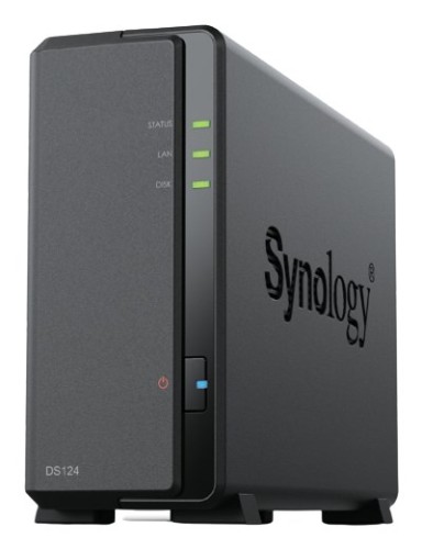 Synology DiskStation DS124 serwer danych NAS Komputer stacjonarny Realtek RTD1619B 1 GB DDR4 0 TB DiskStation Manager Czarny - 2711052