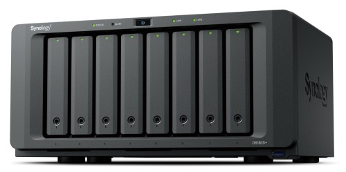 NAS Synology DS1825+, Tower, 8x 2.5"/3.5" SATA + 2x M.2 2280 NVMe SSD, AMD Ryzen V1500B, 8GB DDR4 (max.32GB), 2x 2.5GbE RJ-45, 3x USB 3.2, adapter 250W - 2711105