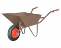 Taczka budowlana 85L/1,5mm brązowa - 2693300