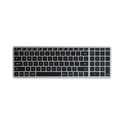 Satechi Slim X2 Bluetooth Backlit Keyboard - bezprzewodowa klawiatura z układem numerycznym (space gray) - 2712804