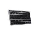 Klawiatura Satechi Slim X1 - klawiatura Bluetooth do trzech urządzeń USB-C (space gray) - 2712810