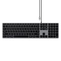 Klawiatura Satechi Slim W3 z układem numerycznym USB-C (space gray) - 2712814