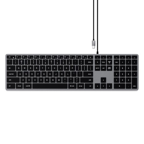 Klawiatura Satechi Slim W3 z układem numerycznym USB-C (space gray) - 2712814