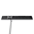 Klawiatura Satechi Slim W3 z układem numerycznym USB-C (space gray) - 2712818