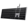 Klawiatura Satechi Slim W3 z układem numerycznym USB-C (space gray) - 2712816