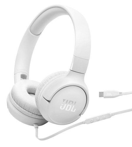 Słuchawki nauszne JBL Tune520C USB-C White - 2713051
