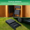 Mały zestaw mebli ogrodowych Black Forest | dwa krzesła + stolik czarny - 2713502