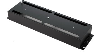 Panel 19" z szyną DIN do zabudowy aparatury modułowej w szafie, czarny