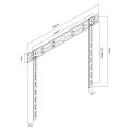 MACLEAN ULTRA PŁASKI UCHWYT ŚCIENNY DO TV, 40-85", MAX VESA 600X400, OBCIĄŻENIE DO 80KG MC-123 - 2716722