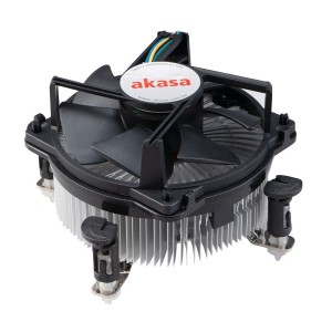 Akasa AK-955A-BV2 system chłodzenia komputerów Procesor Chłodnica powietrza 9 cm Aluminium, Czarny 1 szt.