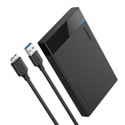 Ugreen Obudowa na dysk SATA 2,5'' HDD SSD+kabel 0,5m (czarny) - 2719671
