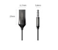 Ugreen Odbiornik dźwięku adapter audio Bluetooth 5.3 USB-3,5 mm mini jack (czarny) - 2719989