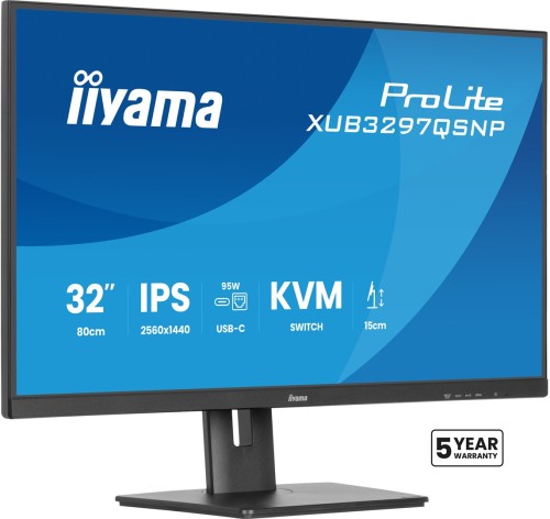 Monitor IIYAMA 80.0cm (32,0") XUB3297QSNP-B1 16:9 2xHDMI+DP+USB-C - 2721939