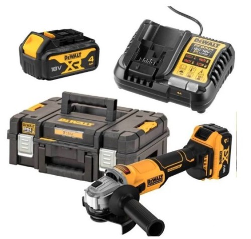Szlifierka kątowa 18V XR z tarczą 125mm, dwie baterie 2x4Ah - 2722059