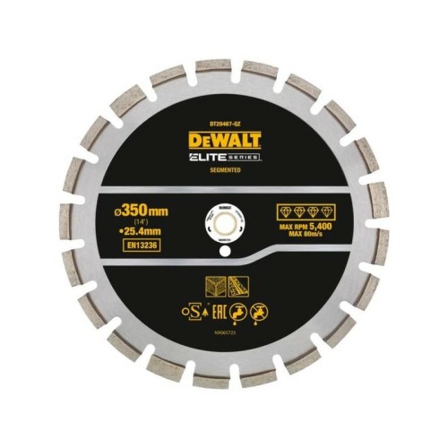 DEWALT TARCZA DIAM.SEG. 350mm ELITE ASFALT/BETON - 2722234