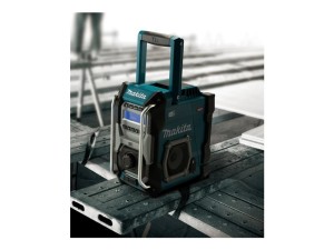 Makita MR003G odbiornik radiowy Czarny, Niebieski, Szary