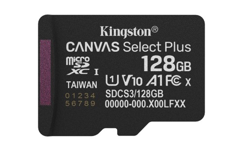 KINGSTON microSDXC 128GB Canvas Select Plus Gen3 - 2670859