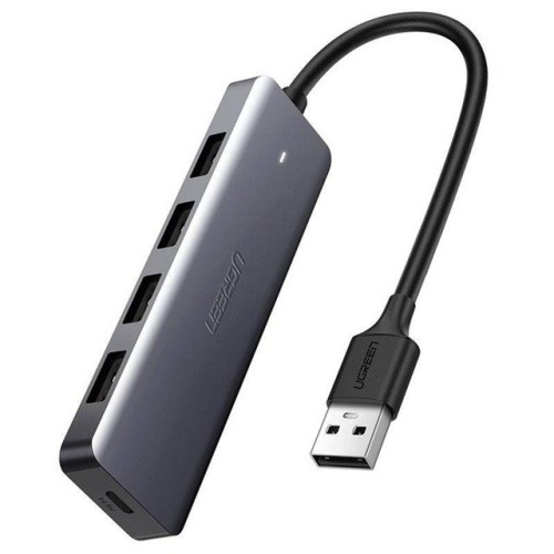 Ugreen Hub Adapter 4w1 USB do 4x USB 3.0+micro USB (szary) - 2722800