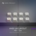 Dark Project ALU87A Daylight, G3MS Zircon Switch, RU klawiatura - 2722835