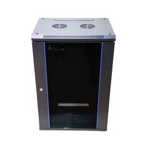 Extralink Szafa rack 18U 600x600 Czarna montowana na ścianie