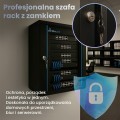 Extralink Szafa rack 18U 600x600 Czarna montowana na ścianie - 2724037