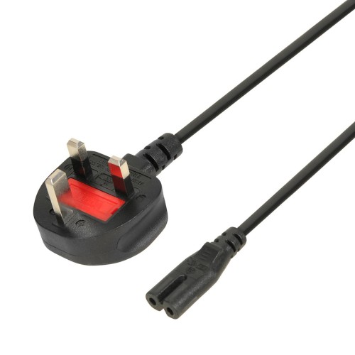 Kabel zasilający iBOX IKZ3 VDE, 1,8m, IEC320 C7, wtyczka UK - 2699805