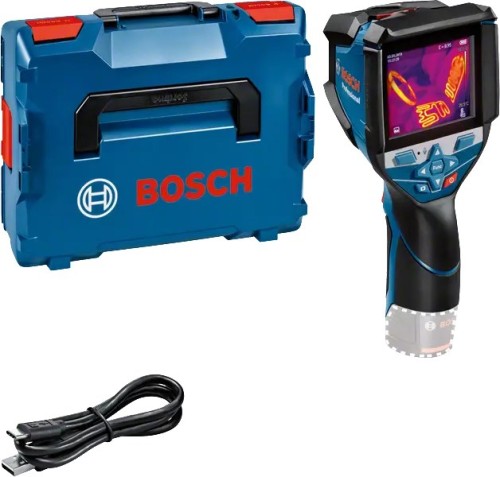 Bosch GTC 600 C Noise equivalent temperature difference (NETD) IR Czarny, Niebieski 256 x 192 px Wbudowany wyświetlacz LCD - 2700831