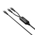 UNITEK KABEL USB-C 2W1 PD 100W SILIKON 1,8M - 2729776