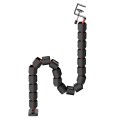 Maskownica do biurka, organizer kabli Nano RS125, 1345mm, czarno czerwony - 2716548