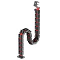 Maskownica do biurka, organizer kabli Nano RS125, 1345mm, czarno czerwony - 2716546