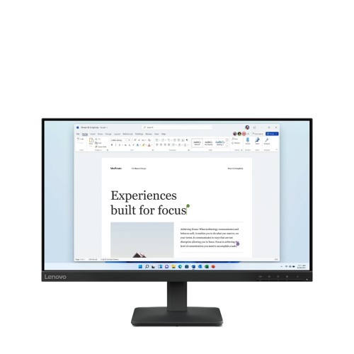 Lenovo L24-4e 23.8"FHD IPS 100Hz 250nits AG HDMI, VGA Raven Black - 2692680