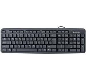 Klawiatura przewodowa Defender ELEMENT HB-520 USB czarna