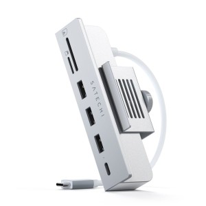 Satechi Aluminum USB-C Clamp Hub Pro dla Apple iMac (6 in 1)