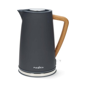Czajnik elektryczny NEDIS N KAWK510EGY - 1,7 l, Soft-Touch, szary