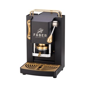 Ekspres do kawy Faber Pro Deluxe Mat czarno-mosiężny ESE Pad