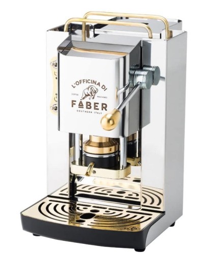 Ekspres do kawy Faber Pro Deluxe ze stali nierdzewnej i mosiądzu ESE Pad - 2738679
