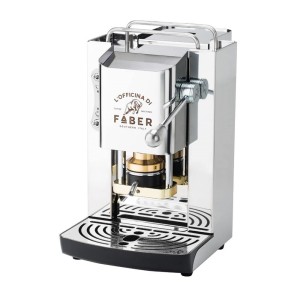 Ekspres do kawy Faber Pro Deluxe ze stali nierdzewnej i chromu ESE Pad