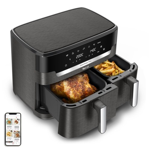 Frytkownica beztłuszczowa TEFAL DualEasy EY942HE0 - 2739018