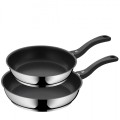 Zestaw garnków WMF ze stali nierdzewnej i plastiku, średnica 24 cm - 28 cm, 2 sztuki - 2739079