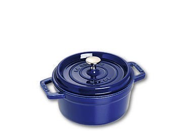 Garnek żeliwny okrągły Staub - Niebieski, 2.2 ltr - 2739251