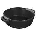Zestaw 3 naczyń żeliwnych z pokrywką STAUB 40508-386-0 - czarny 24 cm (WYPRZEDAŻ) - 2739278