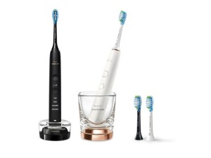 Philips Sonicare DiamondClean DiamondClean 9000 HX9914/61 2x Elektryczne szczoteczki soniczne + 4 główki szczoteczki C3 - dla dorosłych - Szczoteczka soniczna - Codzienna pielęgnacja - Głębokie czyszc