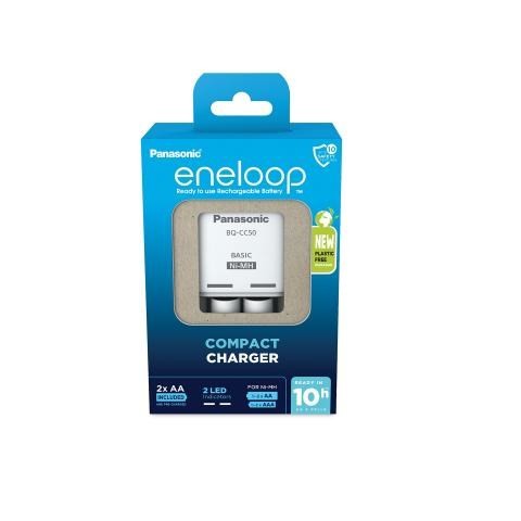 ŁADOWARKA PANASONIC COMPACT + 2x AA ENELOOP 2000 mAh - 2742008